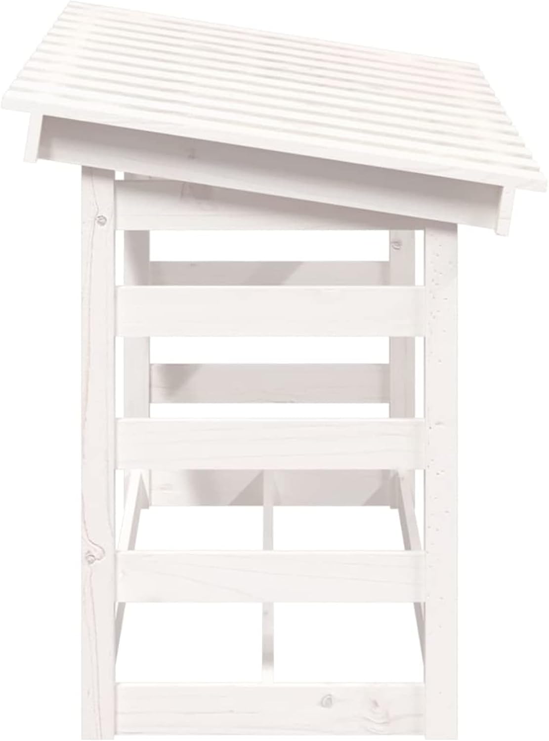 Tidyard Outdoor Wooden House Wooden Stand Wooden House Garden House for Wood Wooden House Solid Wood White Pine 108 x 64.5 x 78 cm - QUORE