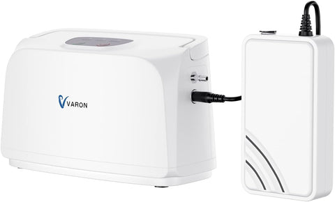 Zuurstofconcentrator - Oxygen Concentrator - Luchtreiniger - Pollen - Zuurstof - Zuurstof Generator - Zuurstofpomp - Draagbaar - 3L/min - Wit