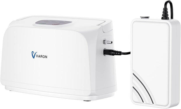 Zuurstofconcentrator - Oxygen Concentrator - Luchtreiniger - Pollen - Zuurstof - Zuurstof Generator - Zuurstofpomp - Draagbaar - 3L/min - Wit