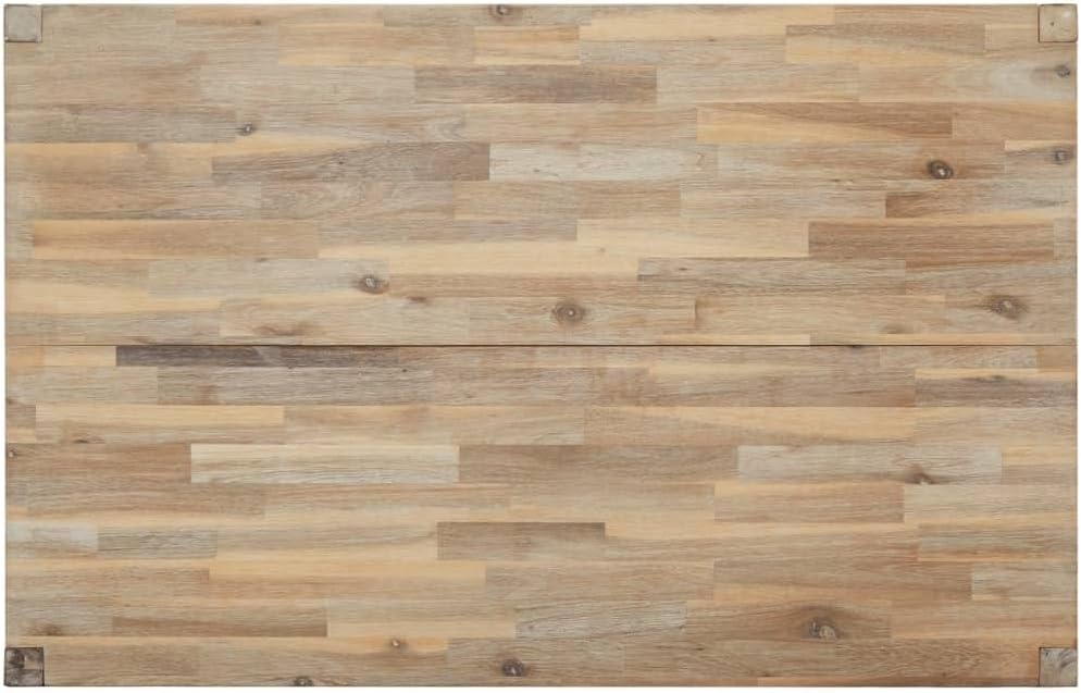 vidaXL Dining table 110x70x75 cm solid acacia wood