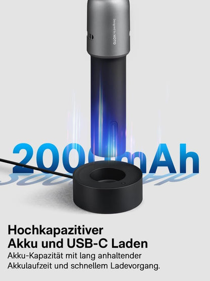 HOTO Draadloos draaigereedschap, 4 V, graveerpen met 35 accessoires, 25.000 omw/min, 5 instelbare snelheden, USB-C-opladen, voor slijpen, polijsten, boren, snijden en knutselen met 3D-printers
