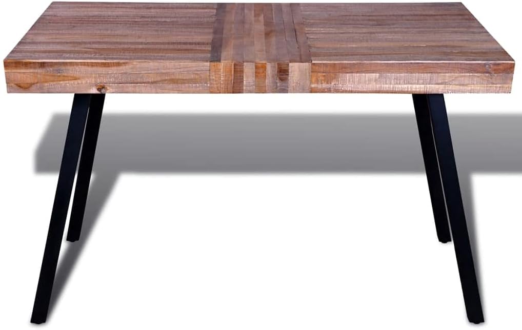 vidaXL Table recycled teak