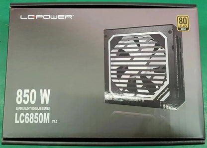 LC-POWER LC6850M V3.0 850W PC voeding Super Silent Modular Serie Volledig Modulair Kabelmanagement 80Plus Gold