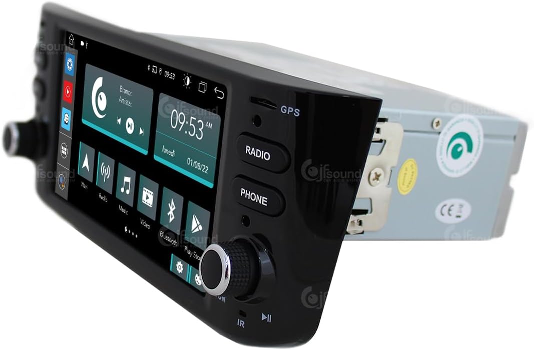 Autoradio Fiat Punto Evo – Multimedia Systeem – Navigatie Radio – Android Auto – CarPlay – 6,2 Inch Touchscreen – 8-Core Processor – DAB+ Radio