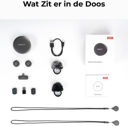 OBSBOT VOX Draadloze Live Streaming Microfoon
