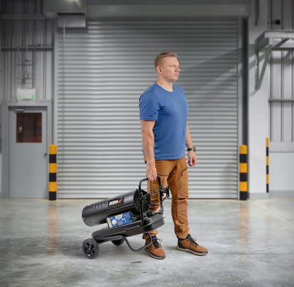 Olieverwarmingstoestel – Oliekachel – Dieselverwarmer – Werkplaatsverwarmer – Mobiele Heater – 20 kW Vermogen – Geïntegreerde Thermostaat en Wielen
