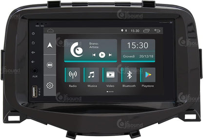 Autoradio Toyota Aygo – Multimedia Systeem – Navigatie Unit – Auto Receiver – Infotainment Systeem – 6,2 Inch Touchscreen – Bluetooth & WiFi Connectivity