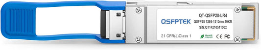 QSFPTEK 100G QSFP28 Transceiver LC Single-Mode 100GBASE-LR4 Module for Cisco QSFP-100G-LR4-S (1310nm, 10km, with DDM)