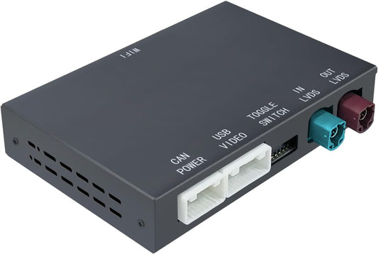 Retrofit Kit Decoder BMW CIC Systeem – CarPlay Adapter – Android Auto Interface – Draadloze Multimedia Module – Bluetooth WiFi Receiver – Draadloze CarPlay & Android Auto – Plug-and-Play Installatie – Originele Stuurwielbediening