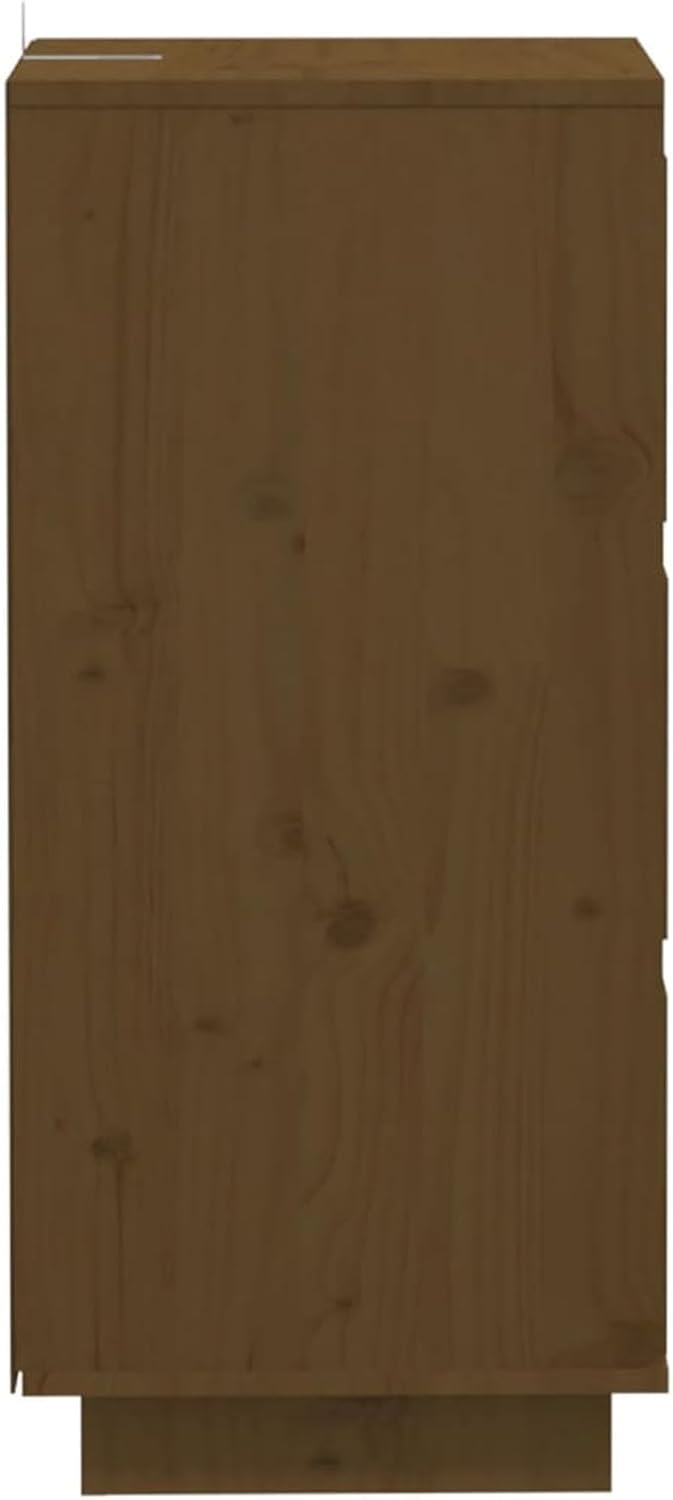 Sideboards 2 PC. Sideboard Bedroom Living Room Cabinets Living Room Oblique Honey Brown 32x34x75cm Solid Wood Pine - QUORE