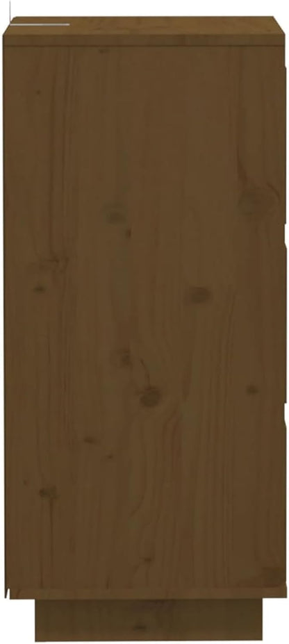 Sideboards 2 PC. Sideboard Bedroom Living Room Cabinets Living Room Oblique Honey Brown 32x34x75cm Solid Wood Pine - QUORE