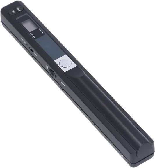 Draagbare Scanner, Handscanner voor A4-documenten/foto/foto's/bon, 900DPI Mobiele Handscanner in Kleur, PDF/JPG-formaat, USB 2.0, Wanddocumentscanner, 8,27 Inch (BLACK)