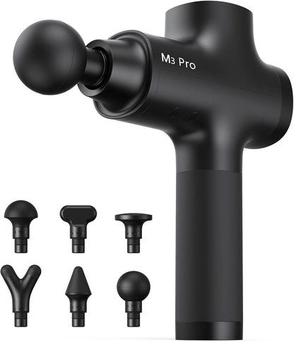 Massagepistool – Massageapparaat – Spiermassageapparaat – Percussie Massageapparaat – Massageapparaat Voor Nek, Schouders En Rug – 5 Snelheidsstanden – 12 Mm Amplitude – Zwart