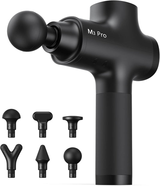 Massagepistool – Massageapparaat – Spiermassageapparaat – Percussie Massageapparaat – Massageapparaat Voor Nek, Schouders En Rug – 5 Snelheidsstanden – 12 Mm Amplitude – Zwart