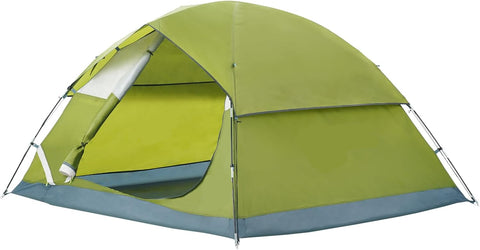 Vevor - Kampeertent, 6 Persoons - waterdicht - Buitenwandelen Backpacken - 190T Dacron - 150D Oxford - 7x7x4ft - Groente - QUORE