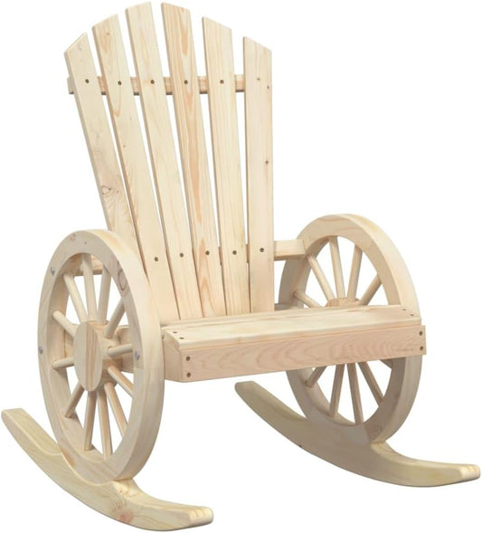 vidaXL Rocking chair Adirondack solid spruce wood, garden chair, garden rocking chair, patio chair, garden chair adirondack, garden chair, lounge chair garden