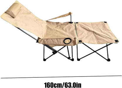 Générique Foldable Reclining Chair, Heavy Duty Lounge Chair, Comfortable Patio Chair, Stable Load Bearing Outdoor Seating, Adjustable Lawn Recliner for Swimming Pool, Camping, Backyard, Relaxation