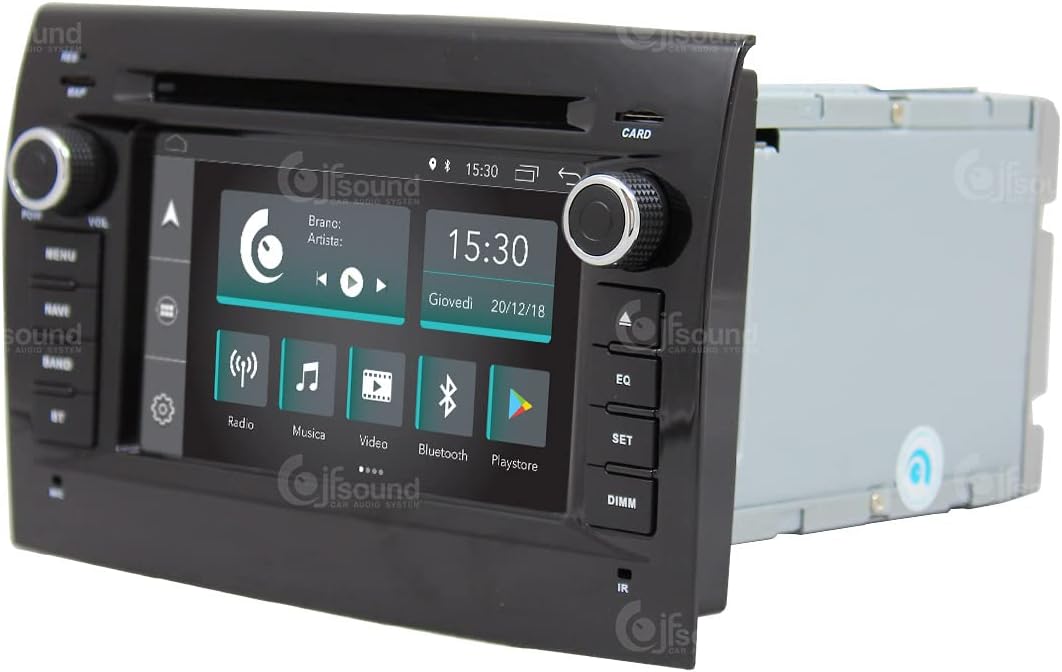 Autoradio – Auto Radio – Multimedia Systeem – Inbouw Radio – DAB+ Radio – 6,2 Inch Touchscreen – Android GPS Bluetooth WiFi CarPlay Android Auto