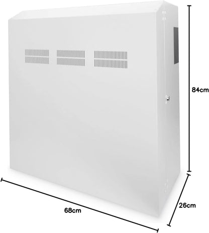 DIGITUS Netwerkkast 19 inch 6 HE - horizontale opbouw-wandmontage - serverkast - opbouw - draagvermogen 100 kg