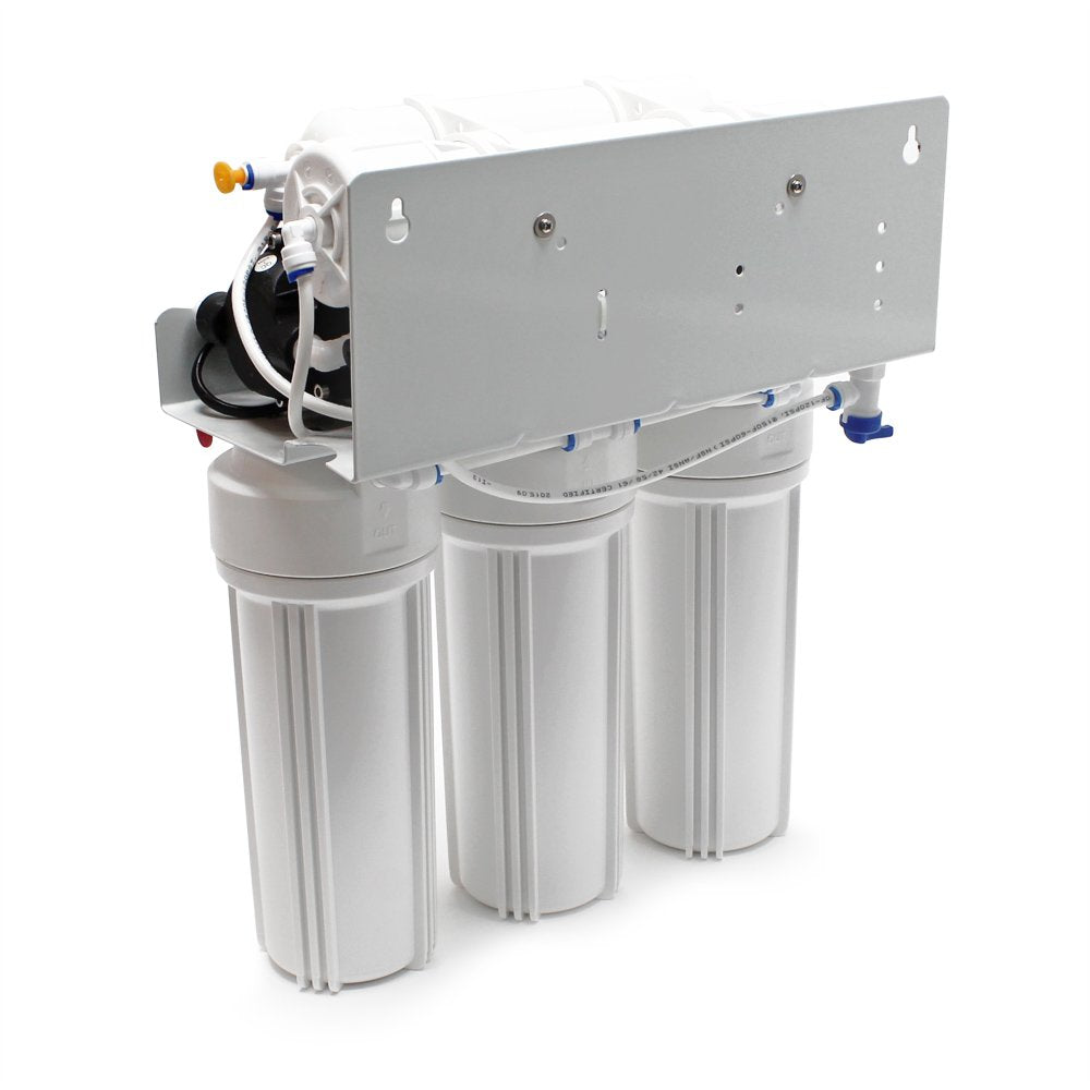 Naturewater 5-stage reverse osmosis RO 180 l/day with pump and pressure indicator - QUORE