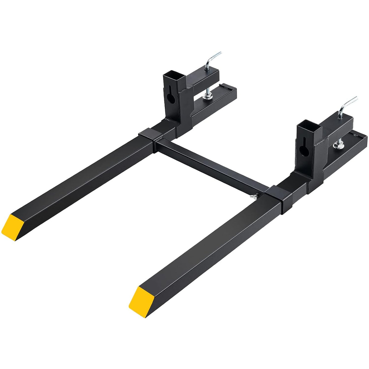 VEVOR Clamp for Tractor Forks, 109 cm, Clamp on Pallet Forks, Load Capacity 905 kg, Adjustable Stabilization Bar, Pallet Fork for Forklift with Loading Scoop