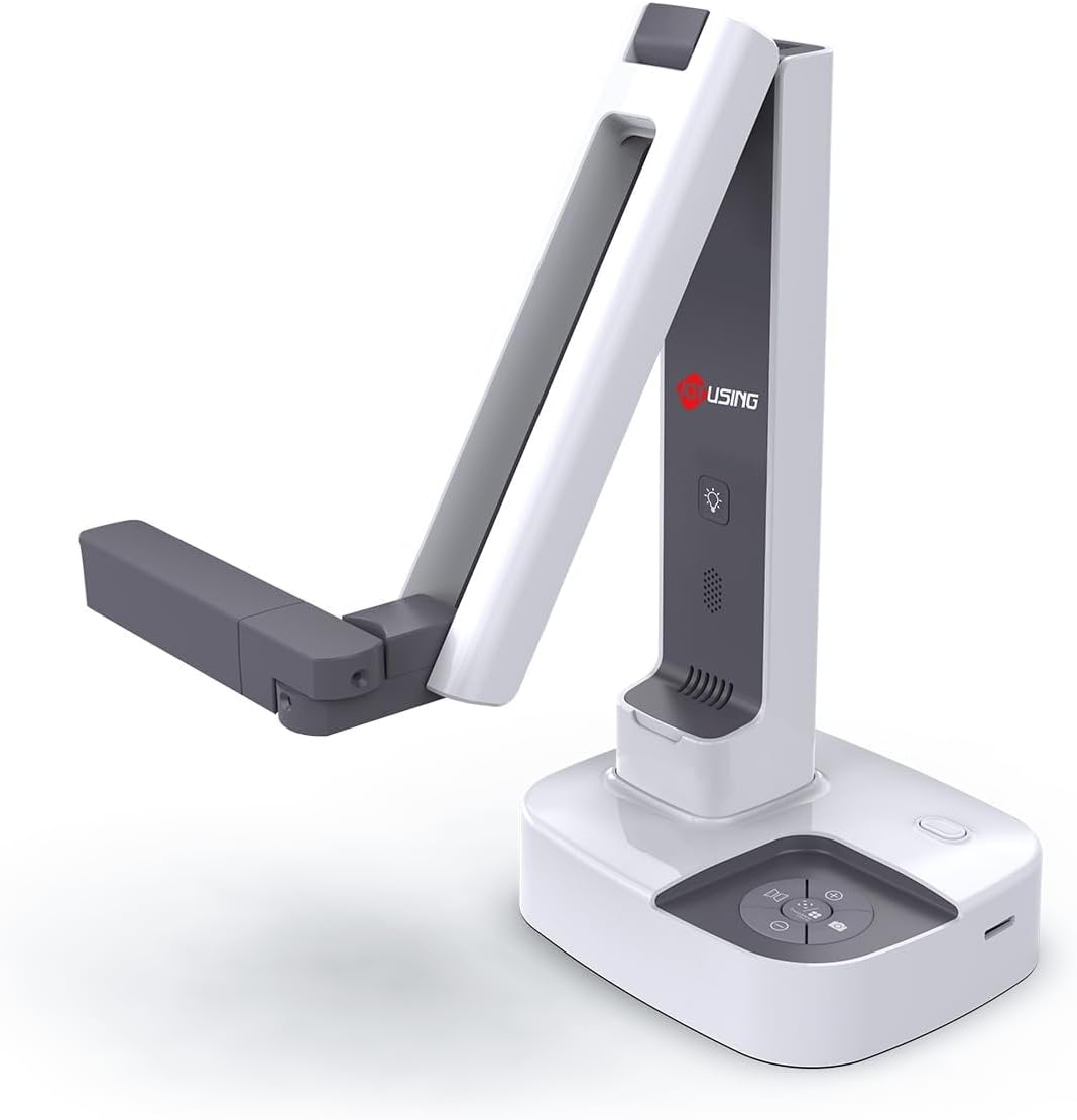 Documentcamera met Licht – Visualiser – Presentatiecamera – Lescamera – Onderwijscamera – 13 MP – USB/HDMI Dual Mode