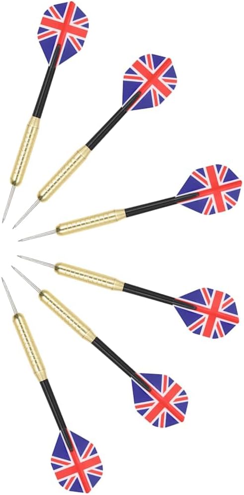 Dartbord – Dartset – Darts – Speelbord – Surround Ring – Sisal Dartbord Van 45 cm – 6 Stalen Puntsdarts Met Anti-slip Grip