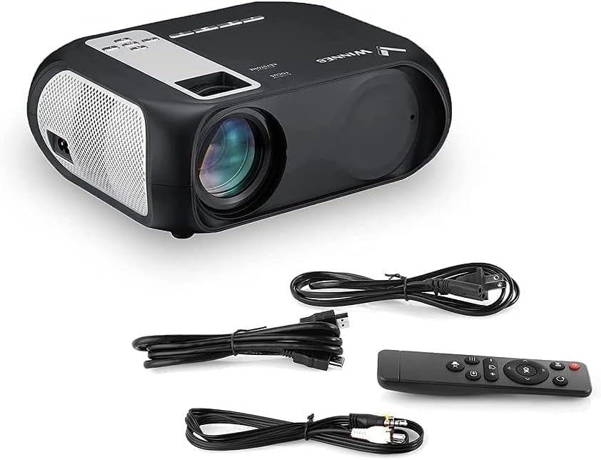 Bluetooth overheadprojector, wifi, draagbare videoprojector, 1080p, Full HD, mini-projector, draagbare videoprojector, voor iPhone Android, smartphone, pc, PS4, tv, PPT, thuisbioscoop, geïntegreerde
