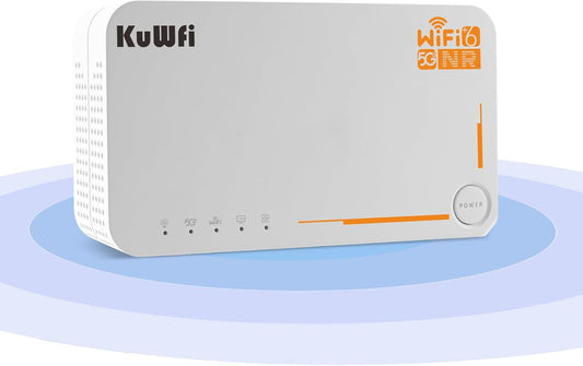 5G Router, NSA/SA 2.5Gbps 5G Modem ondersteuning sim kaart en esim, AX3600 Dualband Draadloze WiFi 6 Router, Draagbaar WiFi Hotspot voor Thuis, Platteland, Reizen, 32 Benutzer, 4000mAh