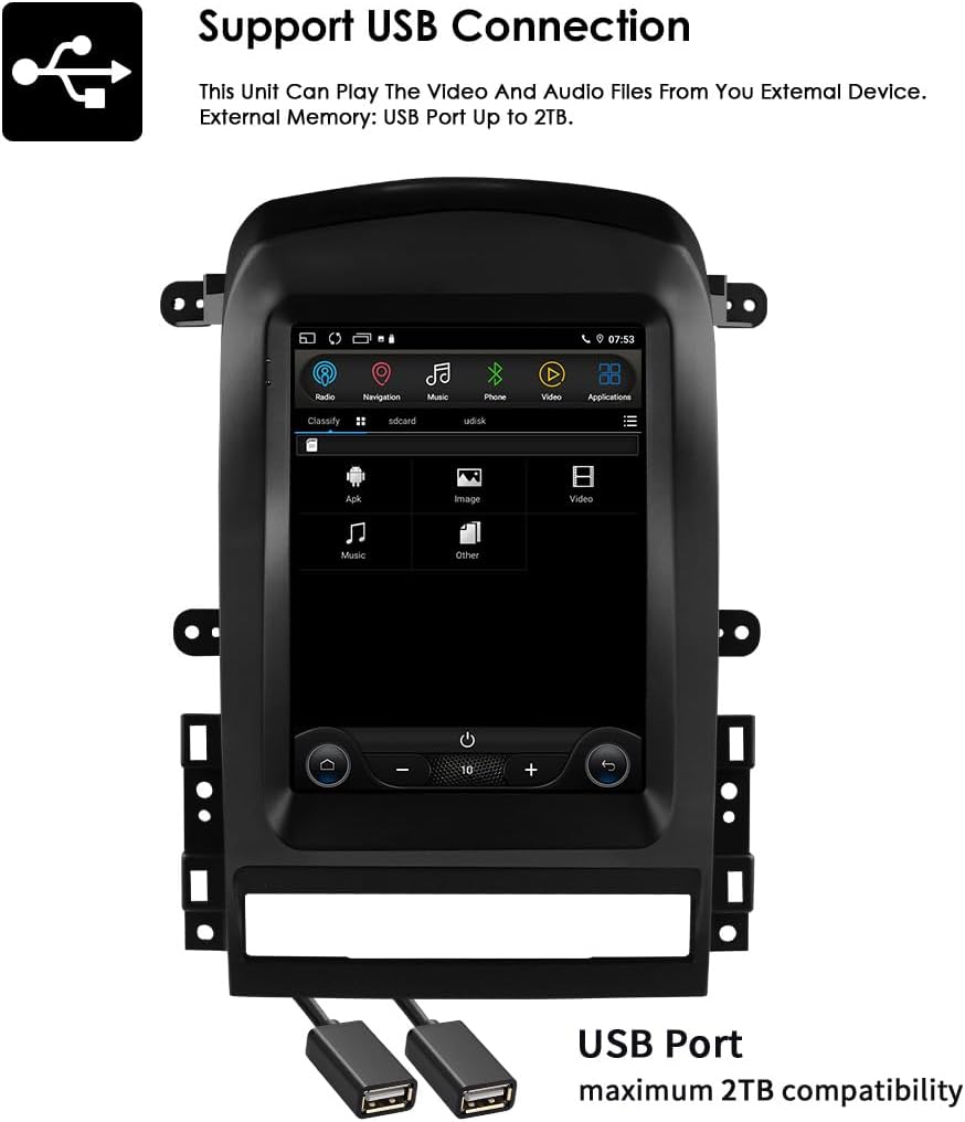 Ossuret Autoradio voor Chevrolet Captiva (2006-2012) (Lage configuratie), 9,7 Inch Android 13 Touchscreen 2+32GB GPS Navigatie met Carplay DSP Stuurwielbediening (Model A)