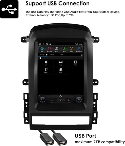 Ossuret Autoradio voor Chevrolet Captiva (2006-2012) (Lage configuratie), 9,7 Inch Android 13 Touchscreen 2+32GB GPS Navigatie met Carplay DSP Stuurwielbediening (Model A)