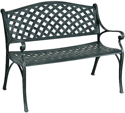 Generisch Garden Bench Aluminium Bronze 103 x 61 x 82 cm - QUORE