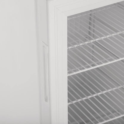 Onder Toonbank Displaykoelkast Wit – Onderbouw Koelkast – Barkoelkast – Koelvitrine – Drankenkoelkast – 88 Liter Inhoud – Dubbele Glazen Deur