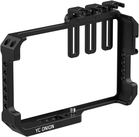 Full Cage for YoloLiv YoloBox Mini Live Streaming Equipment, Aluminum Alloy, with 3 Cable Clips, Lightweight/Easy to Install