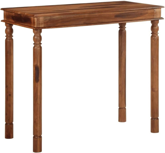 Bartafel – Barkruk Tafel – Keuken Bartafel – Hoge Tafel – Pub Tafel – Massief Acaciahout – 120x60x107 cm – Weerbestendig & Stevig