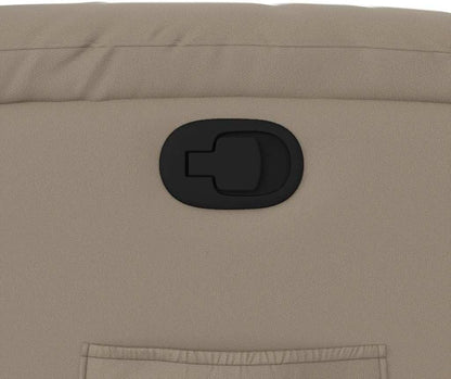 Handmatige Relaxstoel – Ligstoel – Tv-Stoel – Fauteuil – Zithoudingstoel – Verstelbare Rugleuning 135 Graden – Kunstleren Bekleding Met Zijvak – Houten Metalen Frame