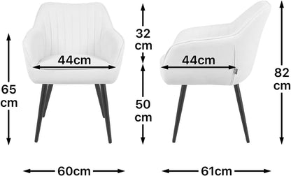 Draaistoel Eetkamerstoel – Stoel – Eetstoel – Zwarte Poten – Groene Bekleding – 360° Draaibaar – Massief Eikenhout Frame