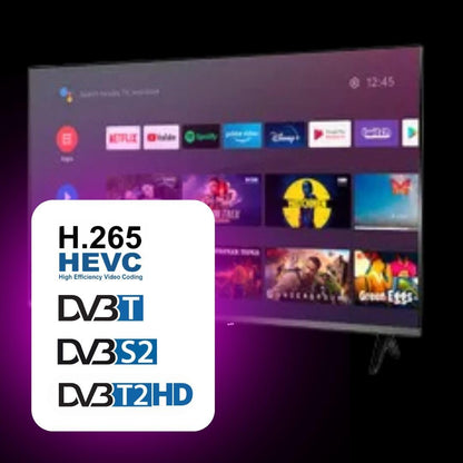 BSL-40T2SV VIDAA Smart TV 40 inch WiFi RJ45 Full HD resolutie 1920 x 1080p USB DVBT2/S2 en Ci compatibel met YouTube, Netflix, Disney +, Dazn, Prime, HDMI