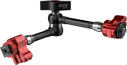 IFOOTAGE MA5-6 Spider Crab Magic Wrijving Arm Camera Mount, Articulerende Arm,1/4" &3/8" schroef, voor videomonitor, flitslicht, microfoon, LED, monitor, laadvermogen 13,23 lbs/6 kg (MA-11" magische
