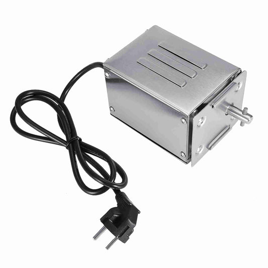 Shish Kebab Grill met Motor, 30 Kgf Roestvrijstalen BBQ Draaispitmotor, Elektrische Braadgrillmotor, Elektromotor 230 V Verstelbaar, Speenvarkengrillmotor (EU-stekker 220 V)
