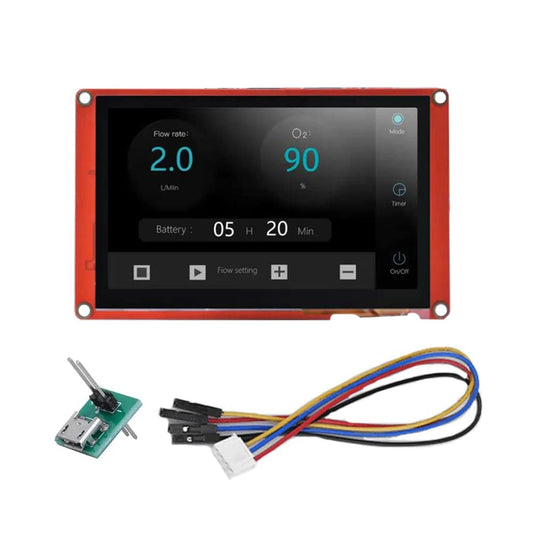 Nextion Display Intelligent NX4827P043-011C, 4,3 inch capacitief touchscreen, 480 x 272, seriële LCD-TFT HMI-displaymodule NX4827P043-011C, ondersteunt audio video