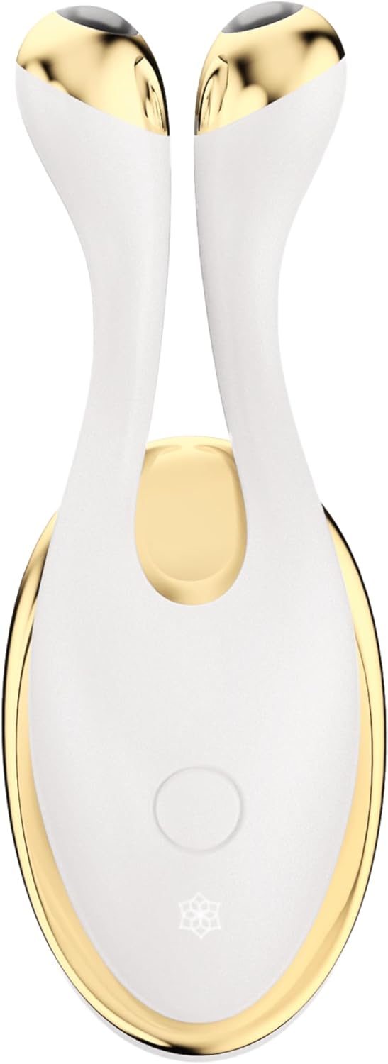 Anti-age lifting apparaat Perl Wit – Gezichtsapparaat – Lifting apparaat – Huidverstevigingsapparaat – Beauty apparaat – EMS, RF en rood licht 630 nm – Flexibele armen met 316L chirurgisch staal en 24-karaats goudlaag