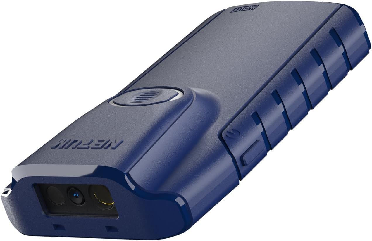 NETUM E950 Bluetooth 2D-barcodescanner, 3-in-1 Kleine Draagbare QR-barcodelezer Automatische Draadloze Pistoolscan Terug Clip Werken met Tablet iOS Android Windows MacOS voor Magazijninventaris POS
