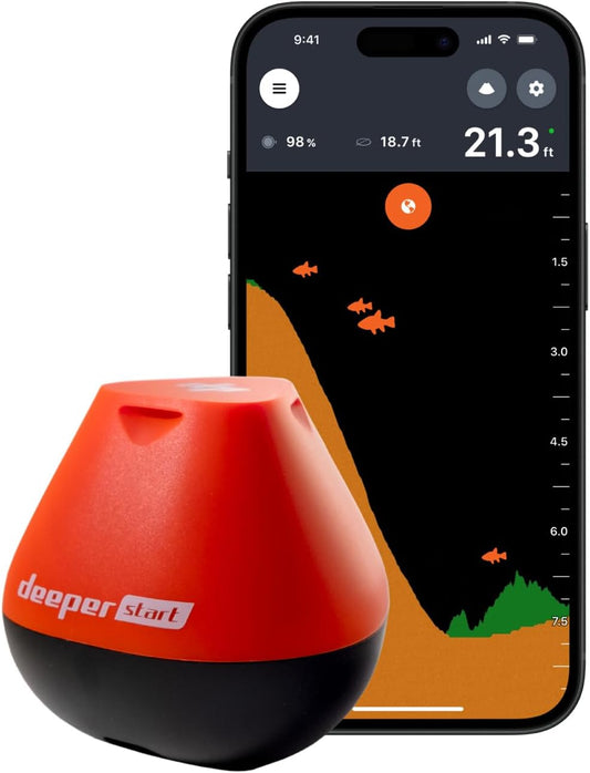 Deeper START Smart Fisvinder - lichte draadloze W-LAN-viszoeker voor oevers vissers
