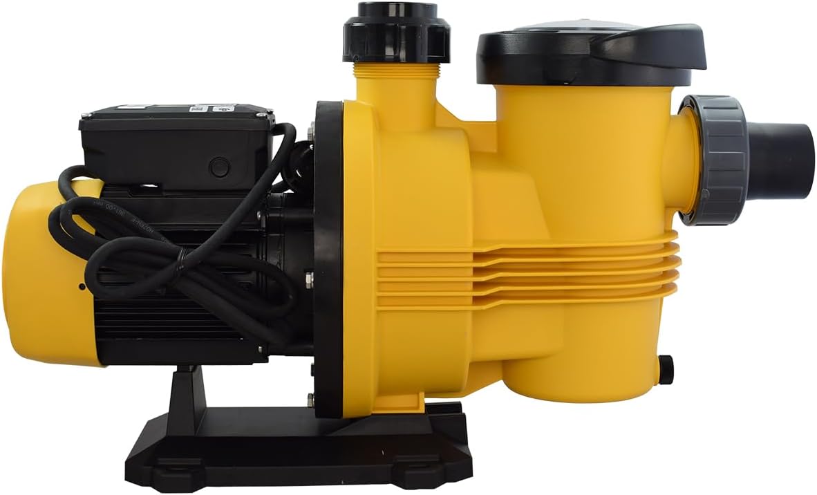 Zwembadpomp – Waterpomp – Circulatiepomp – Filterpomp – Zoutwaterpomp – Stil & Krachtig – Max 110 m³ zwembadvolume – Kunststof Pomphuis
