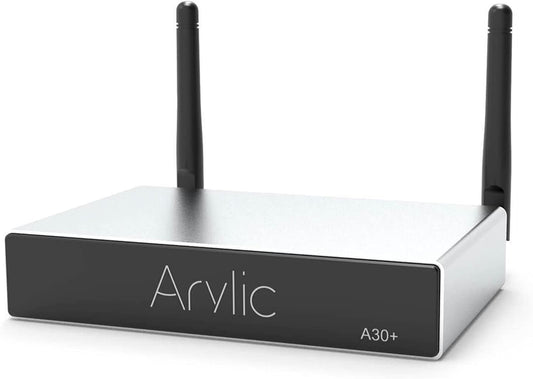 Arylic A30+ WiFi & Bluetooth 5.0 mini-stereo-versterkerbord, bluetooth-versterker en AirPlay-versterker 2.0 voor thuisaudio, multiroom digitale audio speaker Amp.