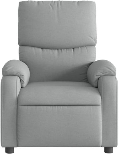 ZIRLANLV Recliner Adjustable Backrest, Relaxation Chair with Vibrating Function, Massage Chair, TV Chair, Deck Chair, Upholstered Chair, Recliner (Wine Red) (Light Gray #24)
