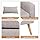 2-zitsbank – loveseat – kleine bank – tweezits – compacte sofa – grijs – stevig houten frame – ergonomisch comfort