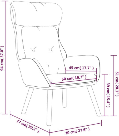 Relaxstoel – Tv-Stoel – Ligstoel – Fauteuil – Loungestoel – Crème Stof – Met Ligfunctie – Metalen Frame & Rubberhouten Poot