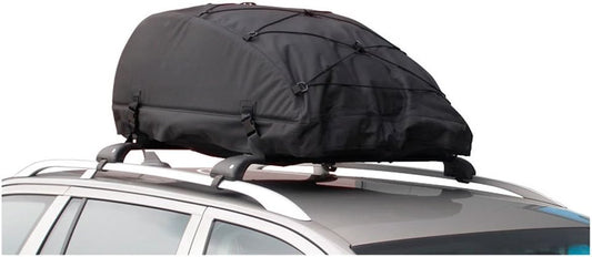 Opvouwbare daktas Zwart – Dakkoffer, Autodaktas, Bagagetas, Dakbagage – 320L inhoud – 100% waterdicht nylon en rits